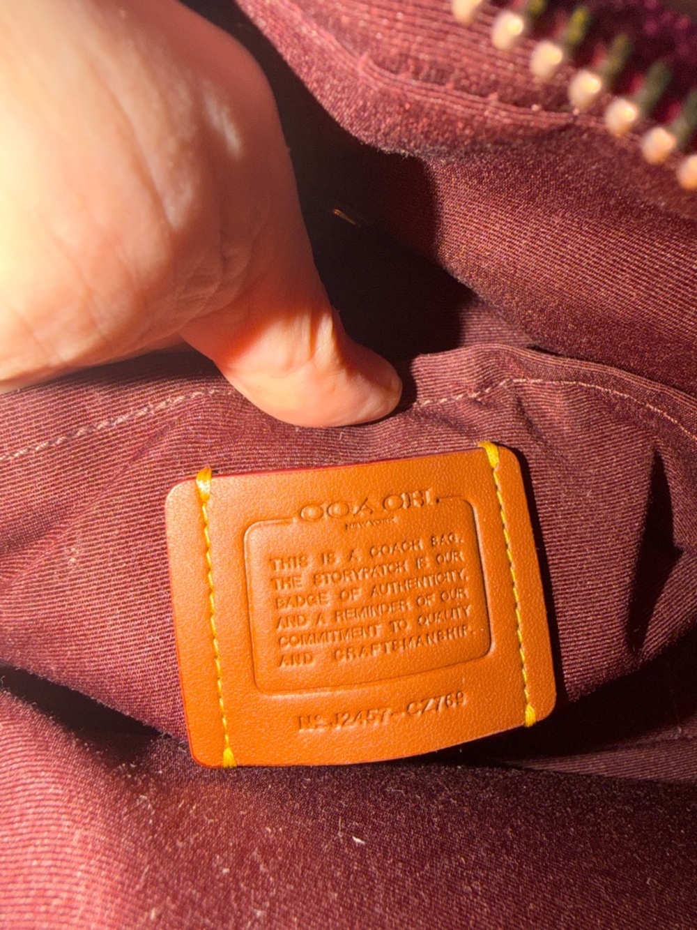 Coach Floral Pink and Tan Crossbody Bag - Picture 11 of 15